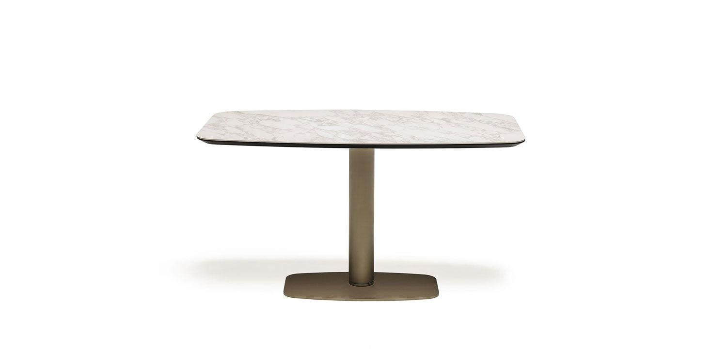 Oval metal table | Ipanema Keramik by Cattelan Italia