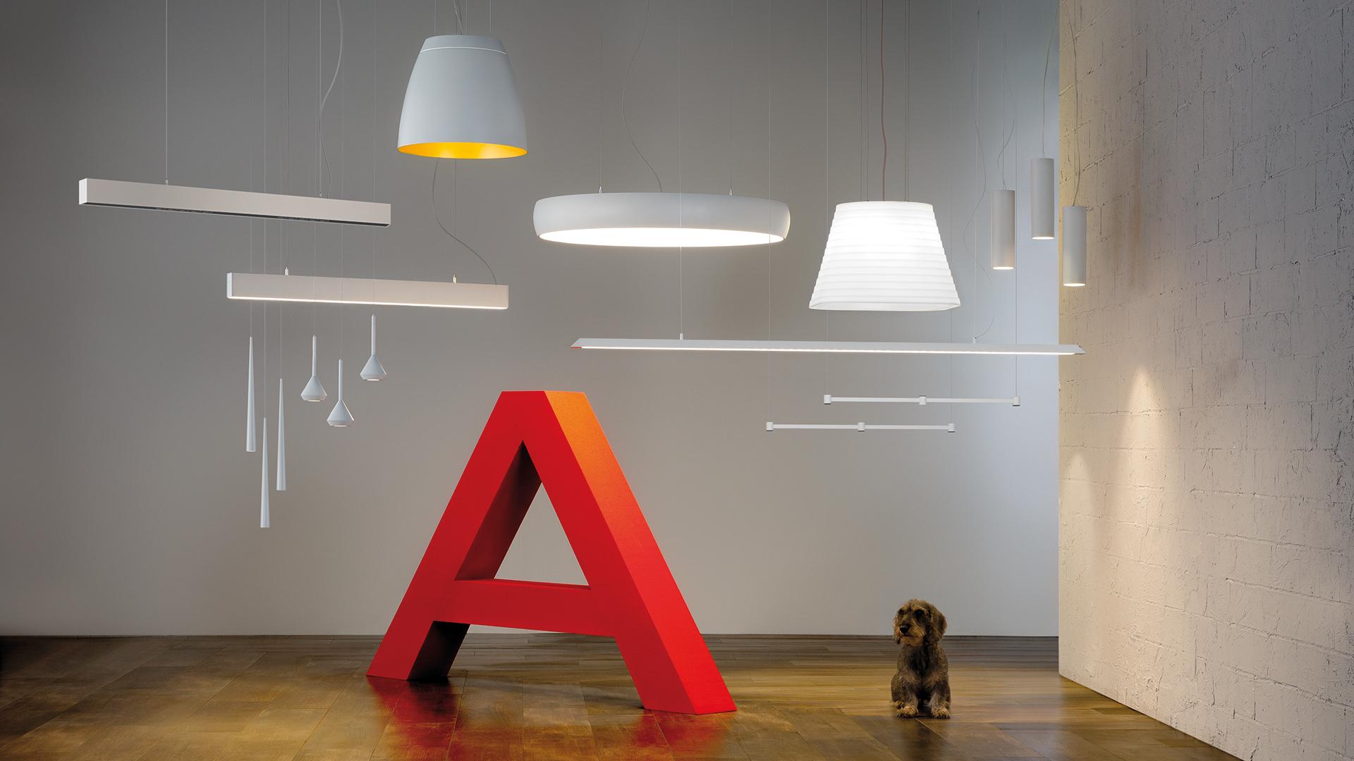 LED aluminium pendant lamp | Drum 90 by Arkoslight