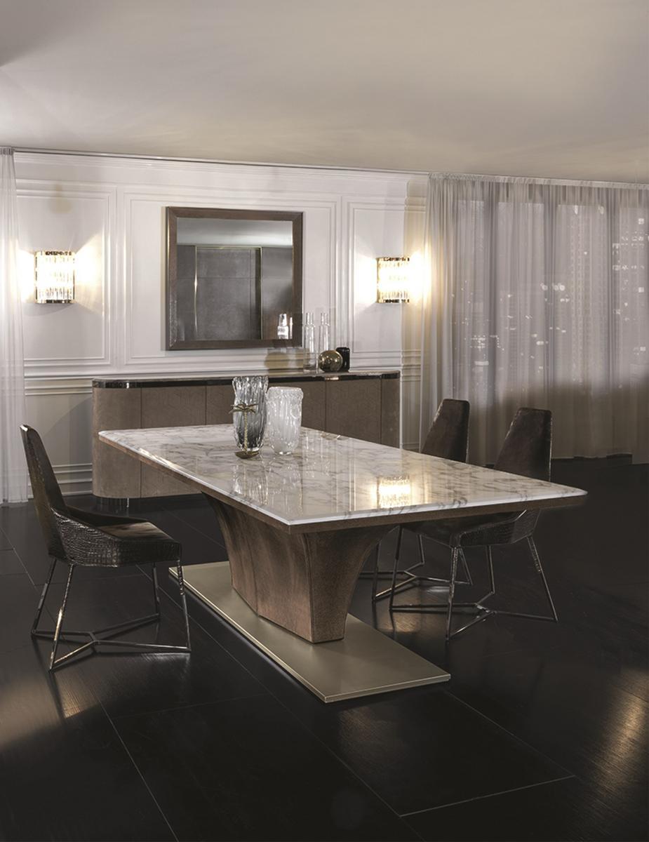 Rectangular metal table | Omotesando by Longhi