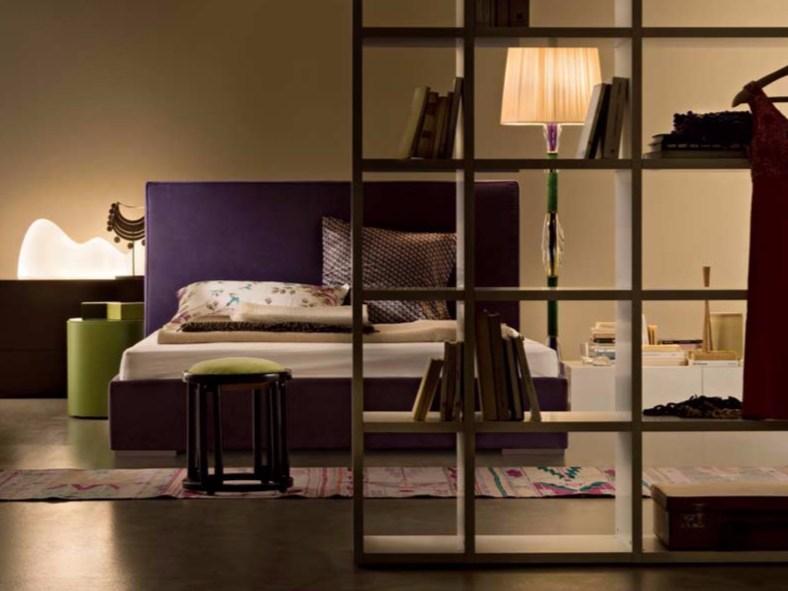 Fabric bed with upholstered headboard | Semillon by Lema