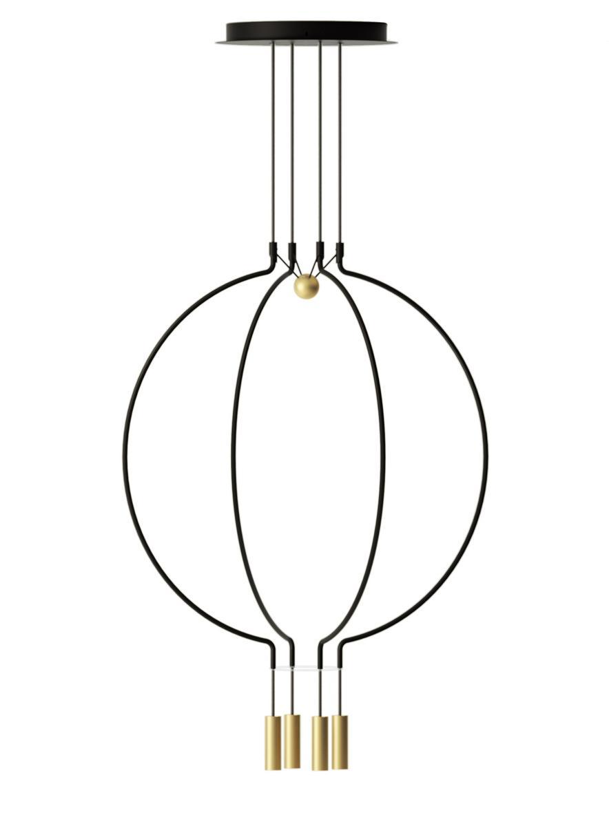 LED metal pendant lamp | Liaison Spliaix4 by Axolight