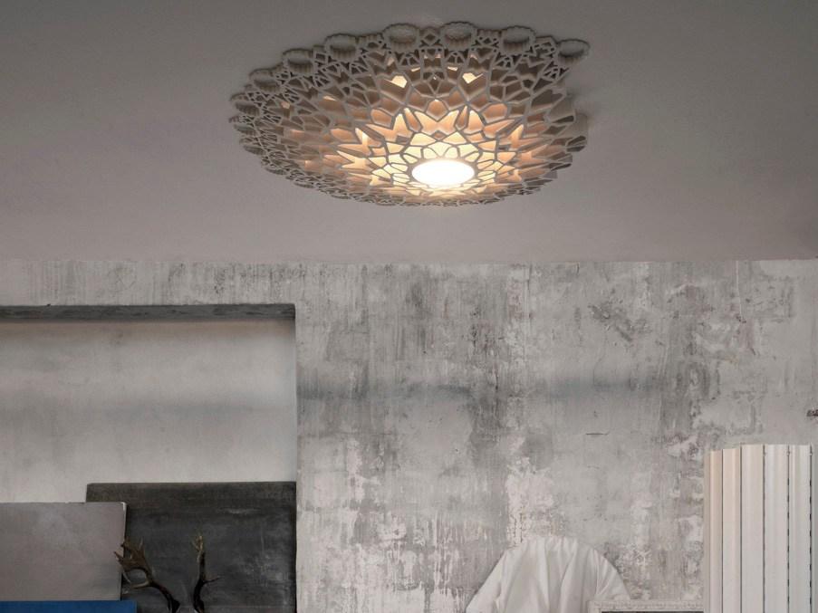 LED cultured marble ceiling light | Notredame by Karman