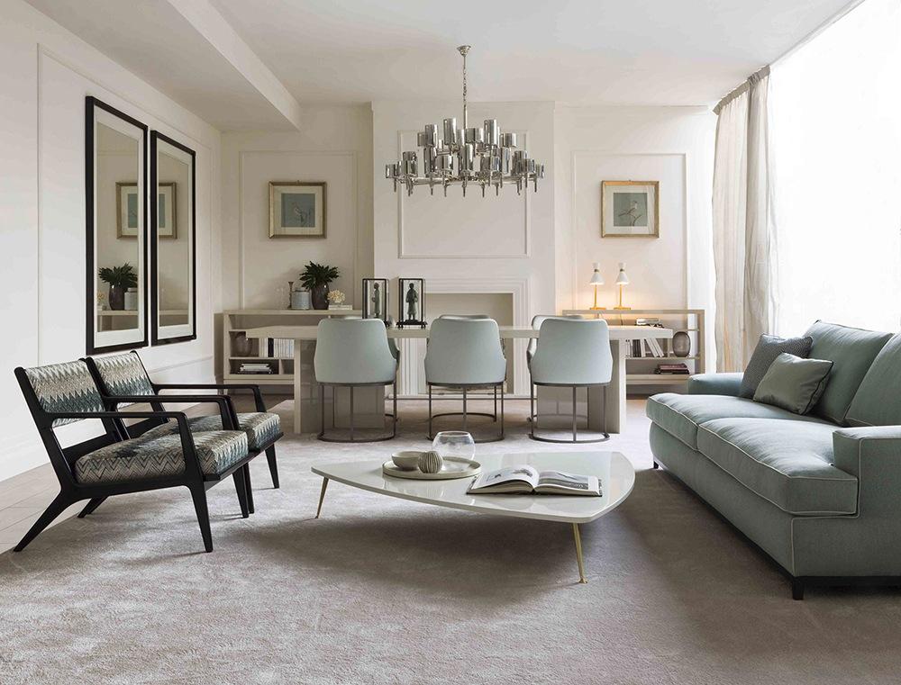 Triangular wood coffee table | Camelia by Galimberti Nino