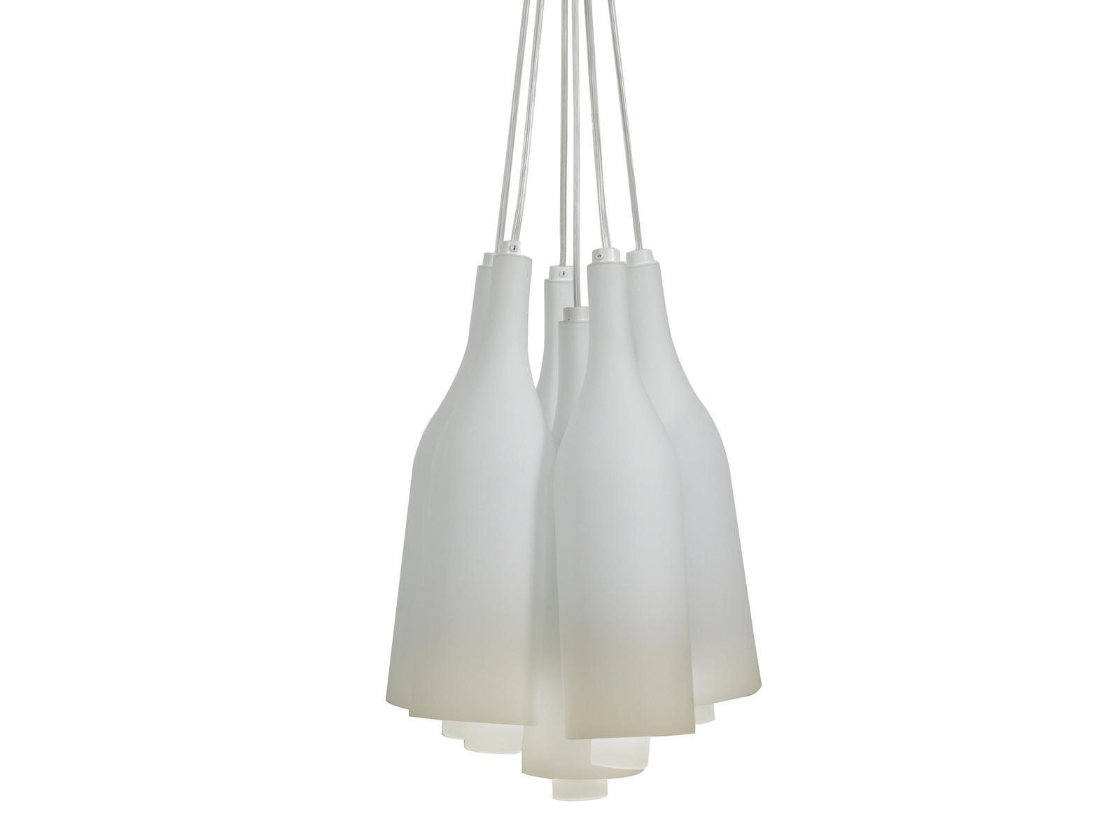 Satin glass pendant lamp | Bacco by Karman