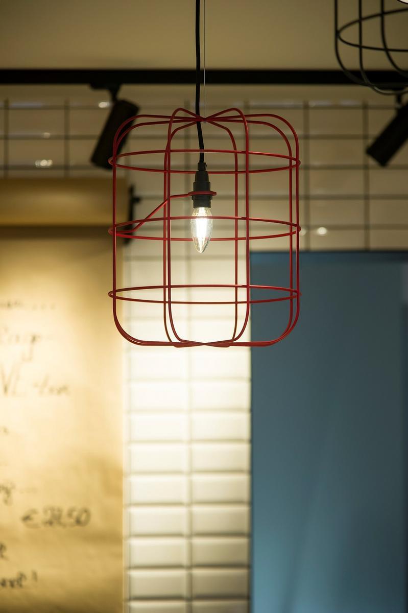 Steel pendant lamp | La Cage by Dark