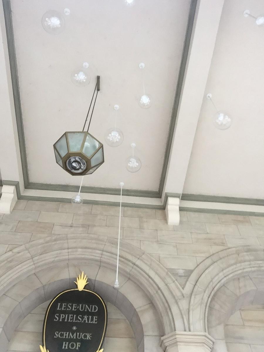 LED glass and aluminium pendant lamp | Bangster by Dark