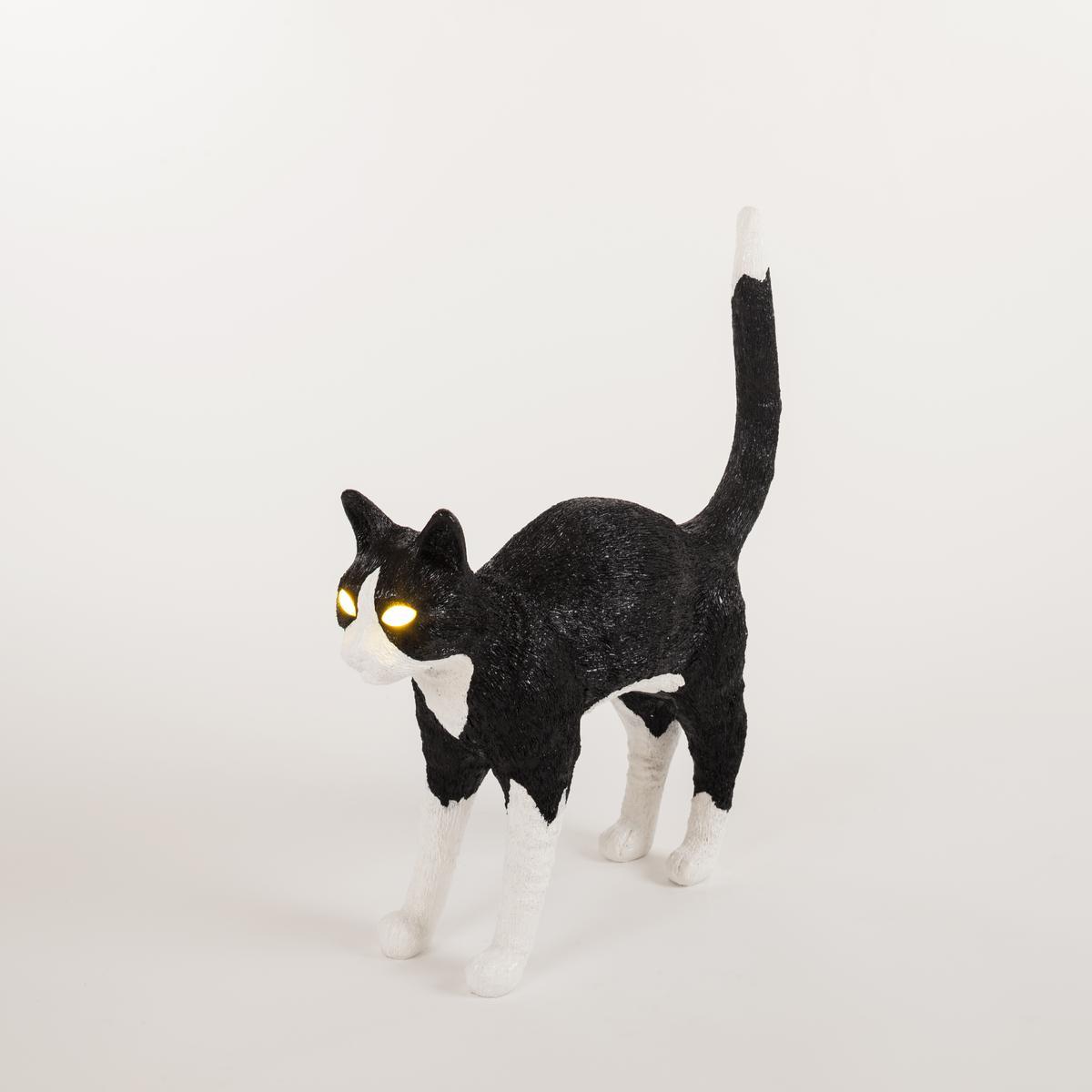 LED resin table lamp with USB charging | Jobby The Cat by Seletti