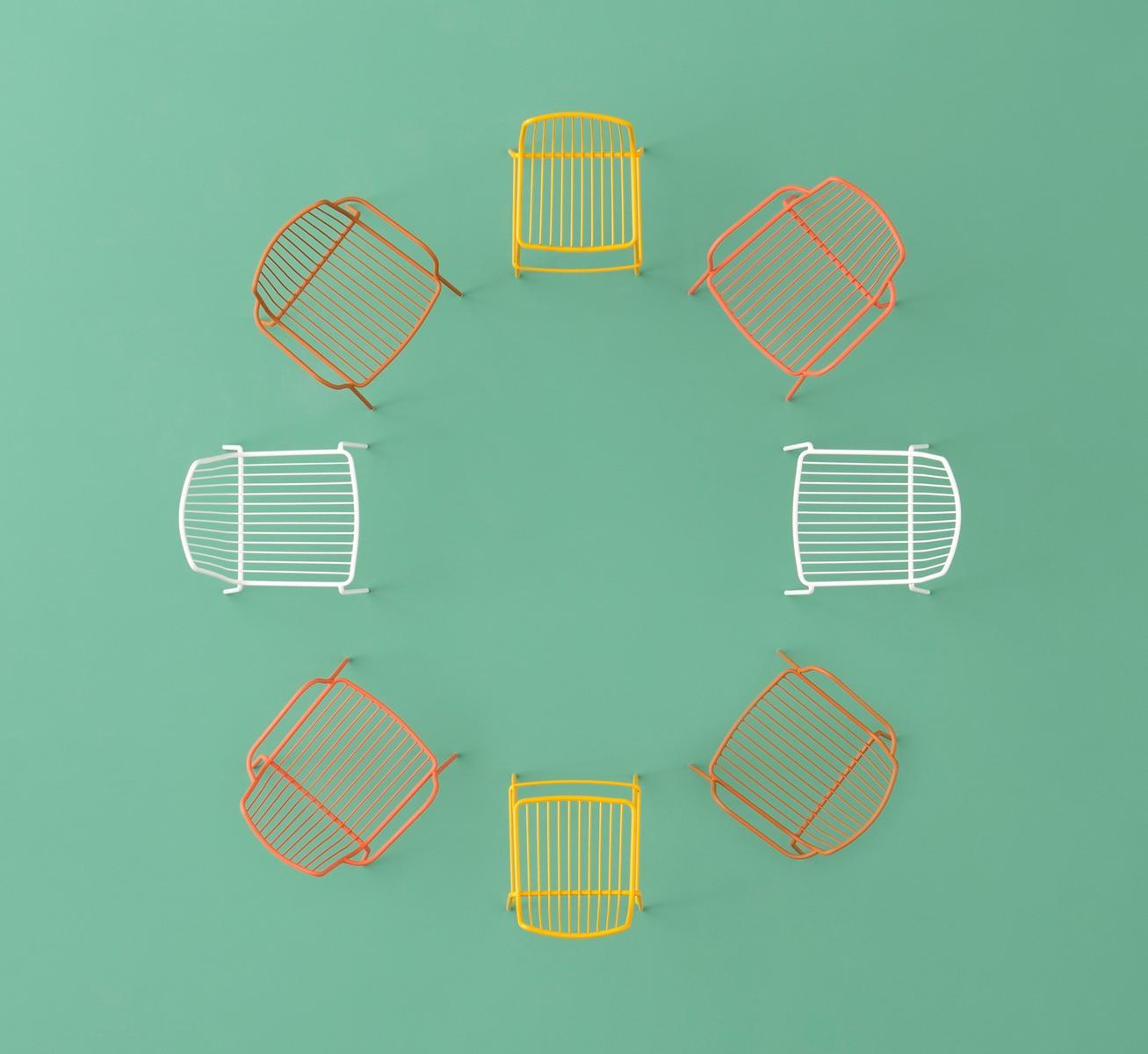 Metal chair with armrests | Nolita 3655 by Pedrali