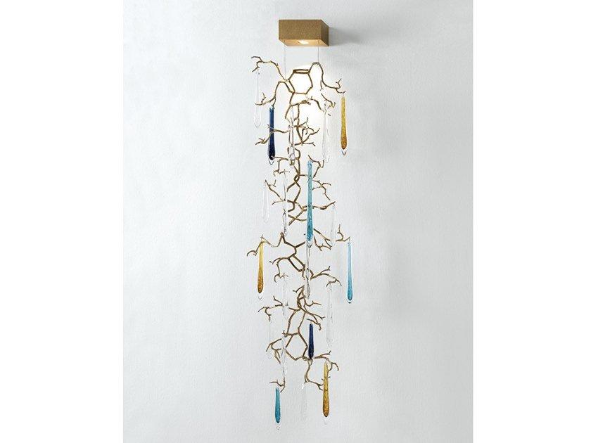 Handmade bronze wall lamp | Aqua Ap1445/1 by Serip