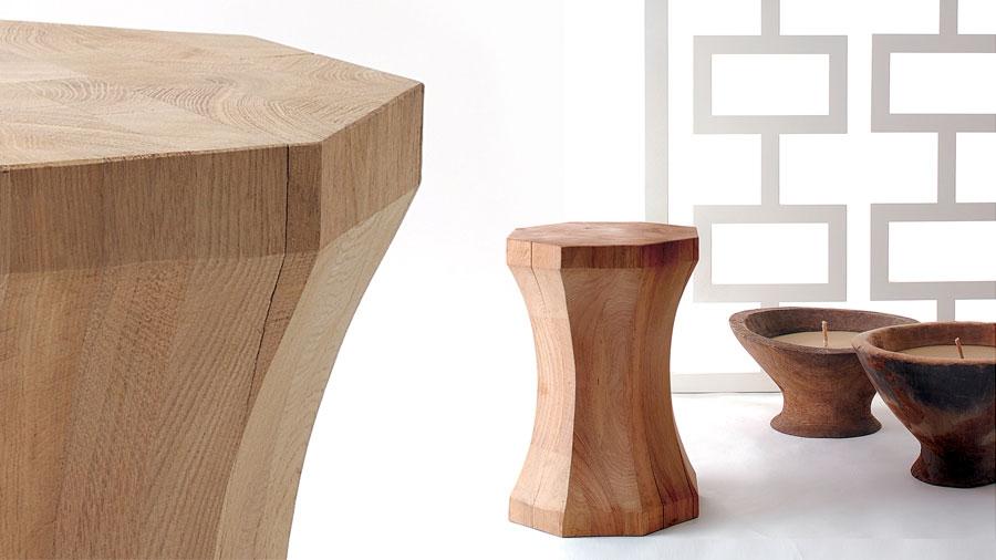 Oak stool / coffee table | Thompson by Boca Do Lobo