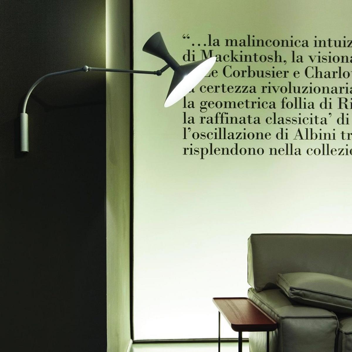 Adjustable aluminium wall lamp | Mini Lampe De Marseille by Nemo