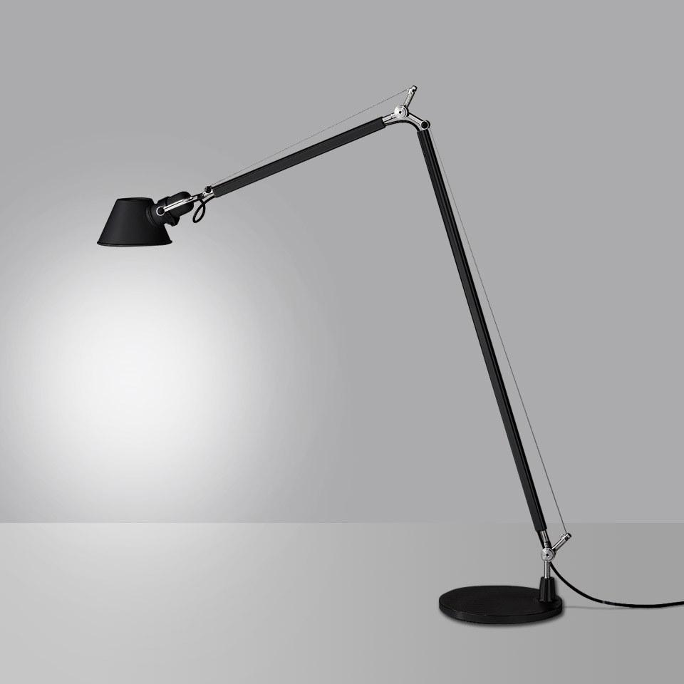 Reading adjustable aluminium floor lamp | Tolomeo Reading Floor by Artemide