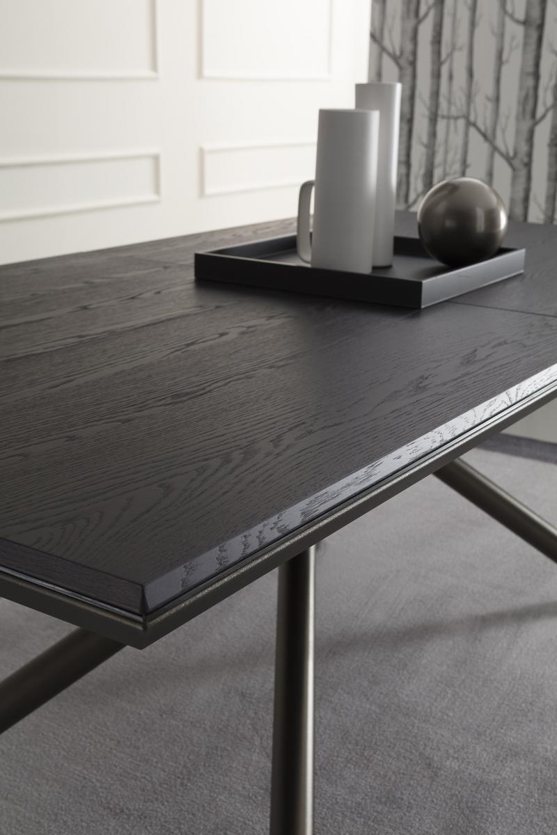 Extending rectangular oak table | Random by Ozzio Italia