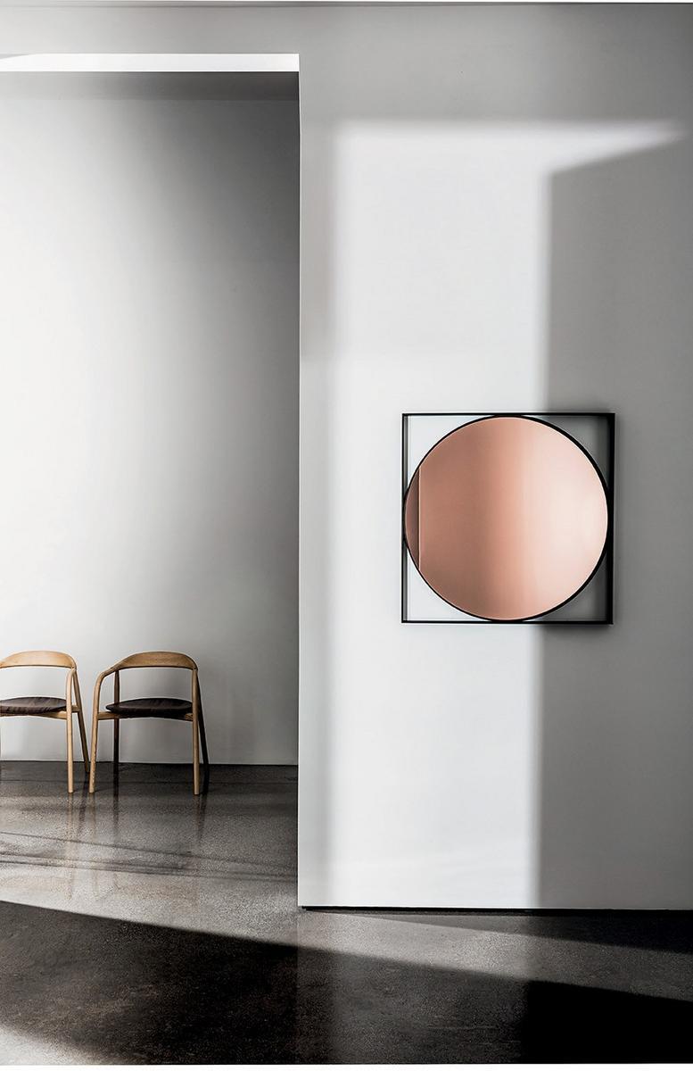 Square wall-mounted mirror | Visual Geometric by Sovet