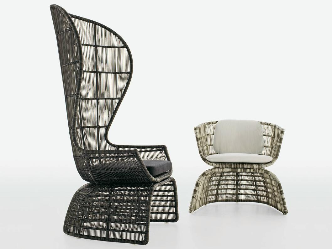 Polyethylene garden armchair | Crinoline by B&B Italia