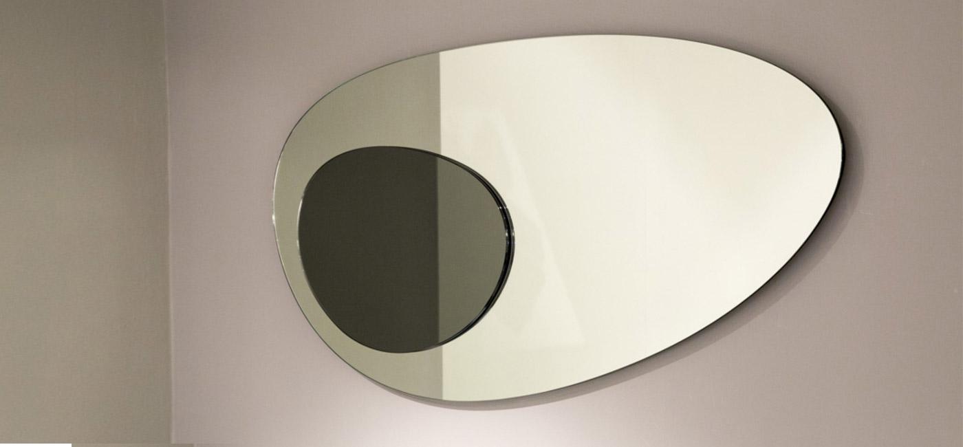 Contemporary style wall-mounted oval mirror | Clouds by Natuzzi Italia
