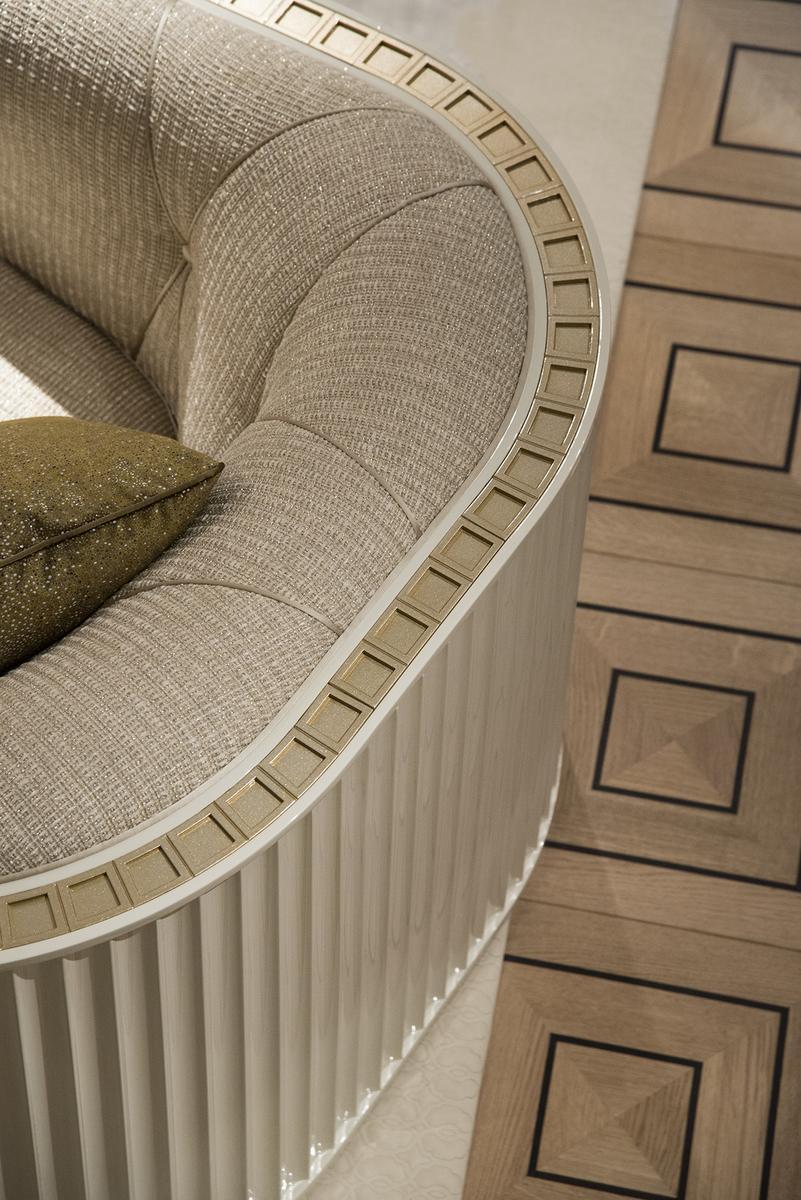 Fabric armchair with armrests | Bauhaus by Bruno Zampa