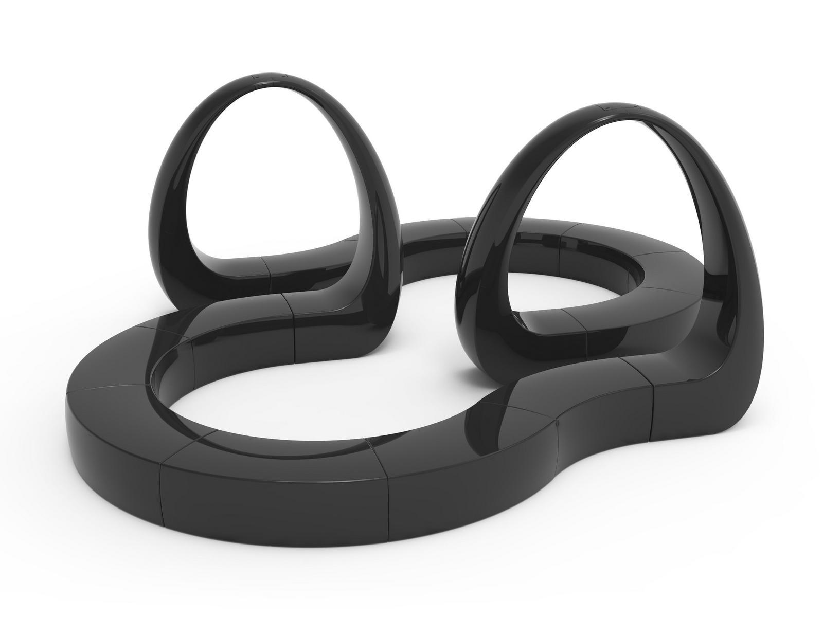 Modular polyethylene garden sofa | And by Vondom