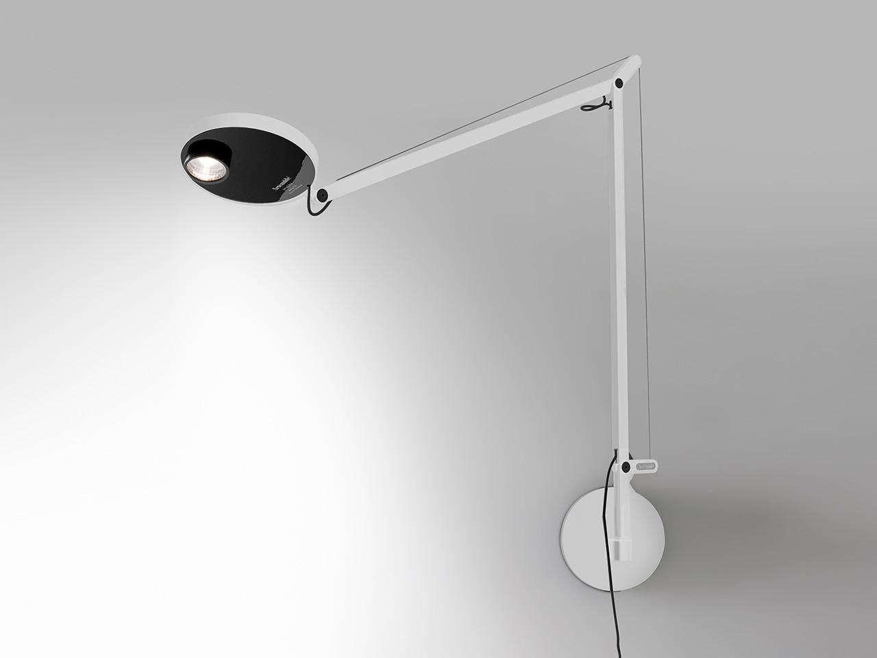 LED aluminium wall lamp with swing arm | Demetra Professional by Artemide
