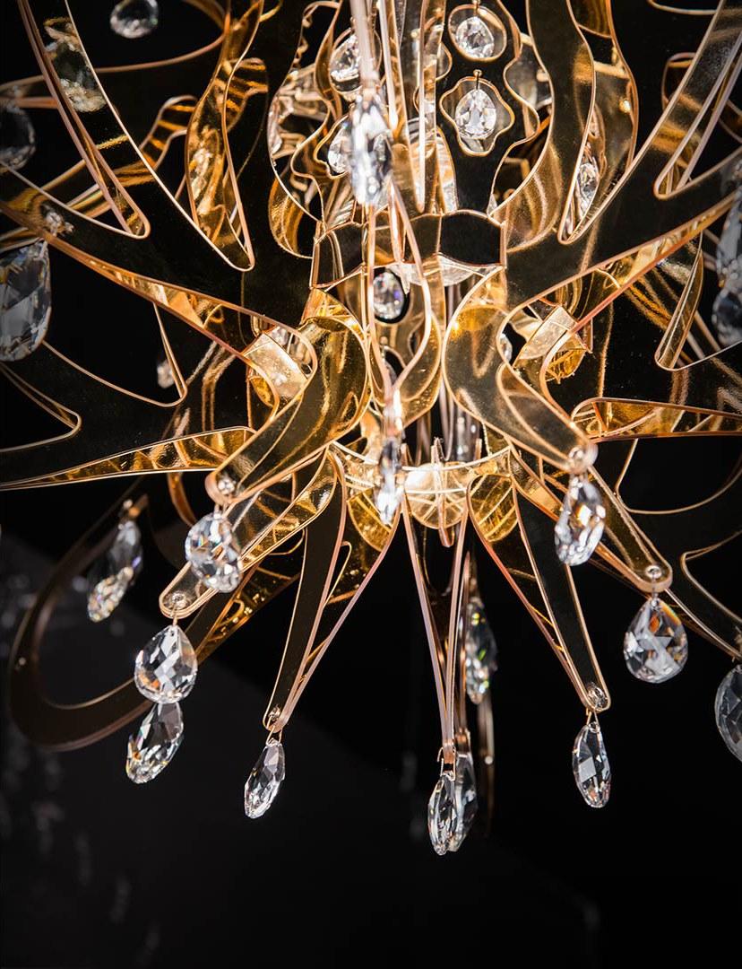 Goldflex® pendant lamp | Lillibet Gold by Slamp