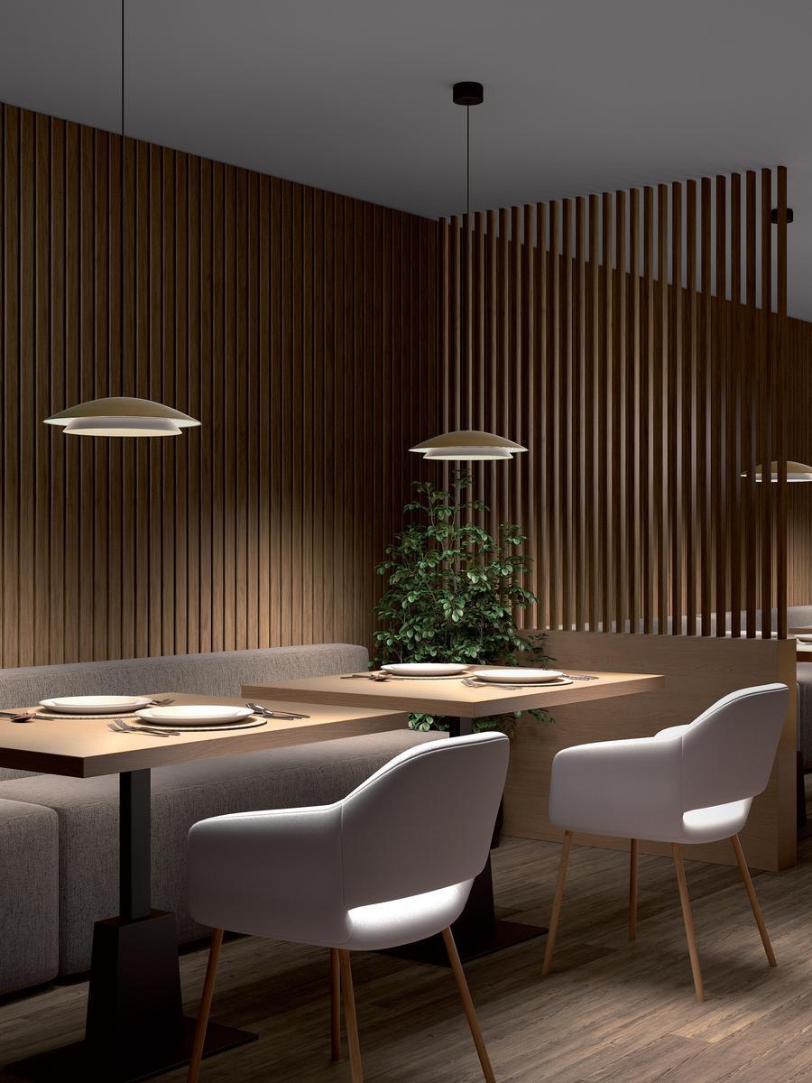 LED steel pendant lamp | Noway by Leds C4