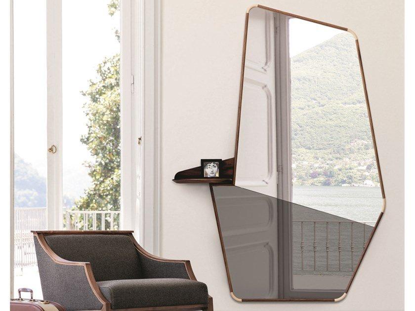 Mirror with shelf and wooden frame | Ops 2 by Porada