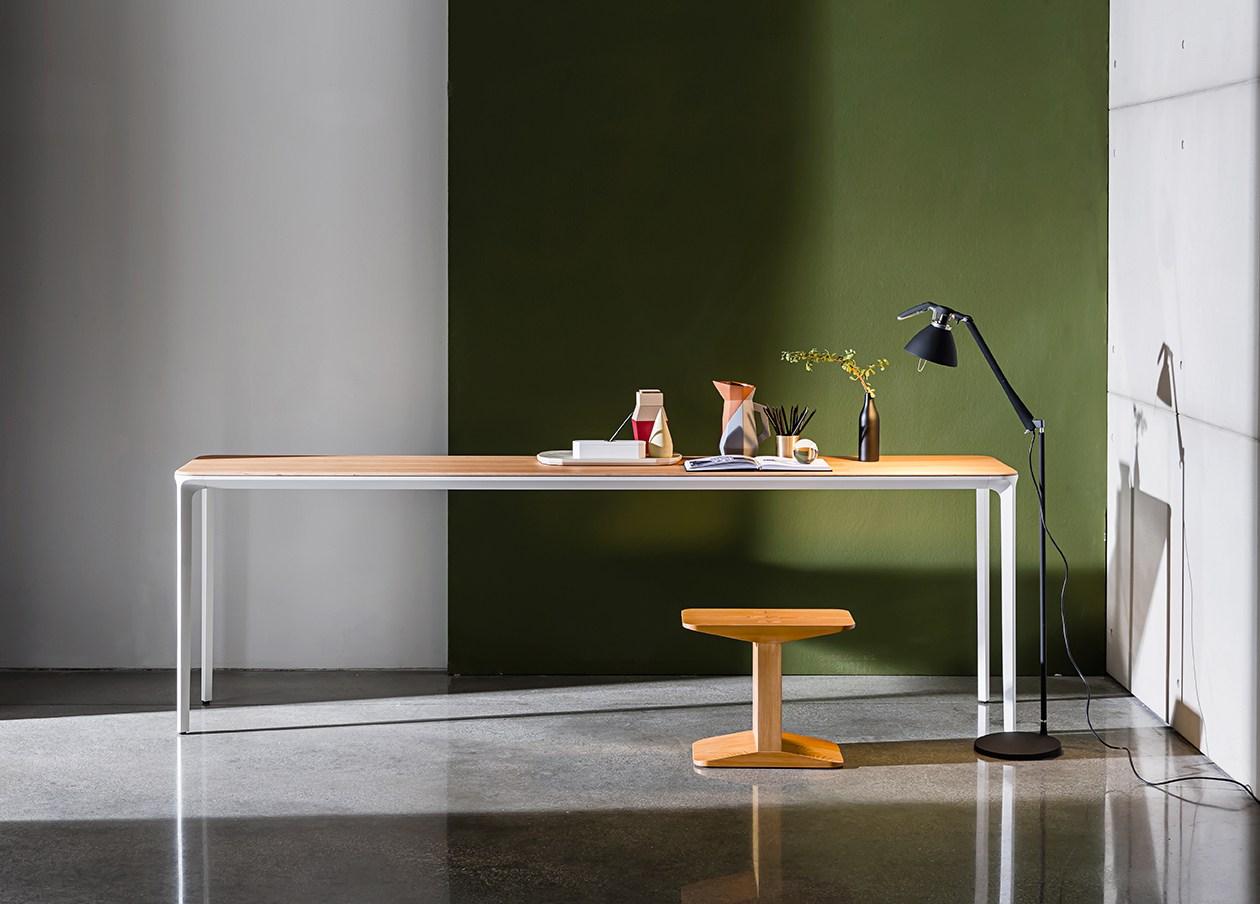 Rectangular glass console table | Slim 4 Legs by Sovet