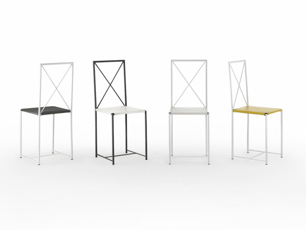 Open back metal chair | Moka by Flexform