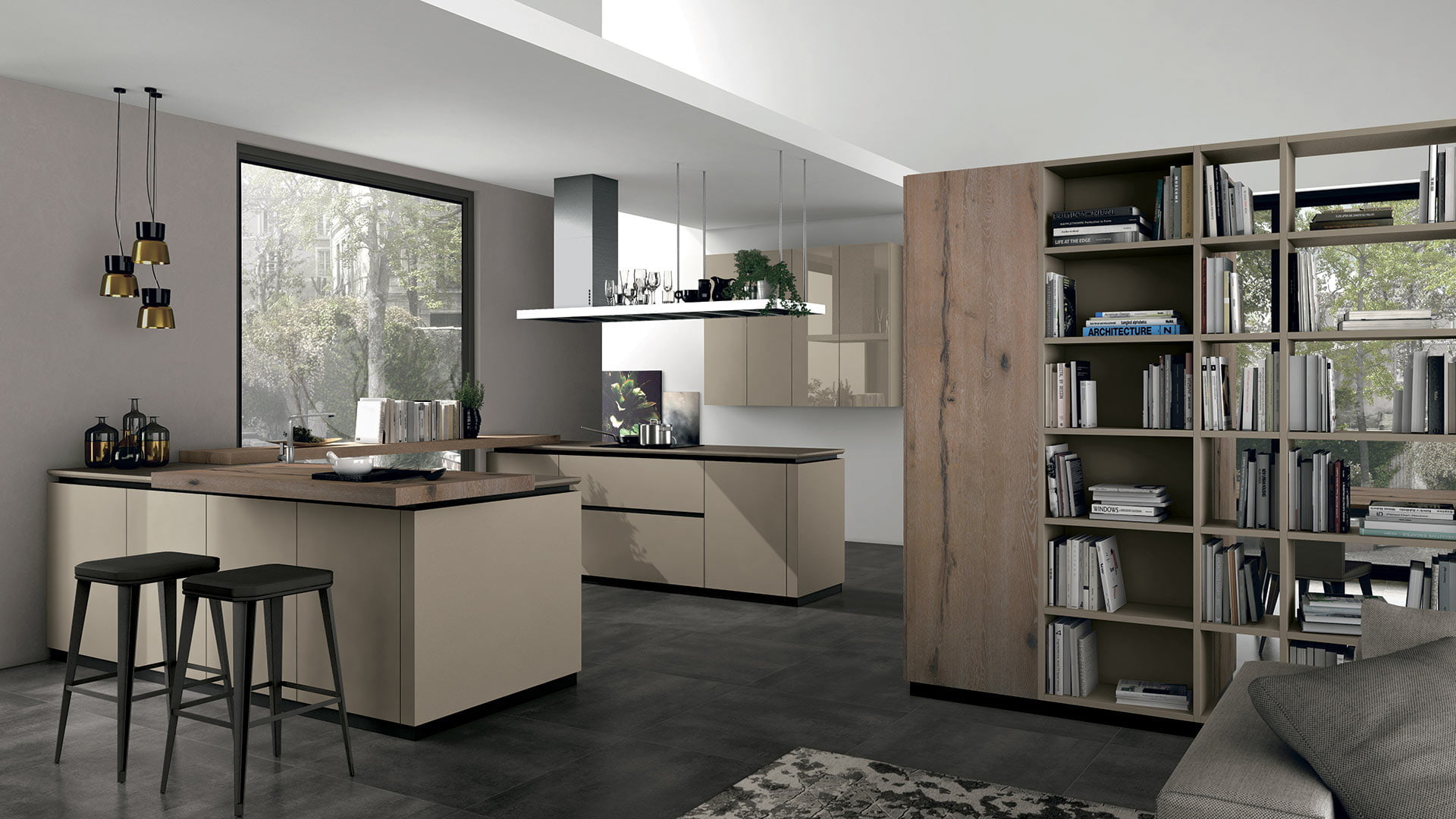 Kitchen without handles Lube Cucine Oltre