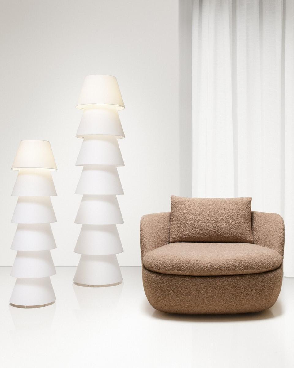 Indirect light PVC floor lamp | Set Up Shade by Moooi