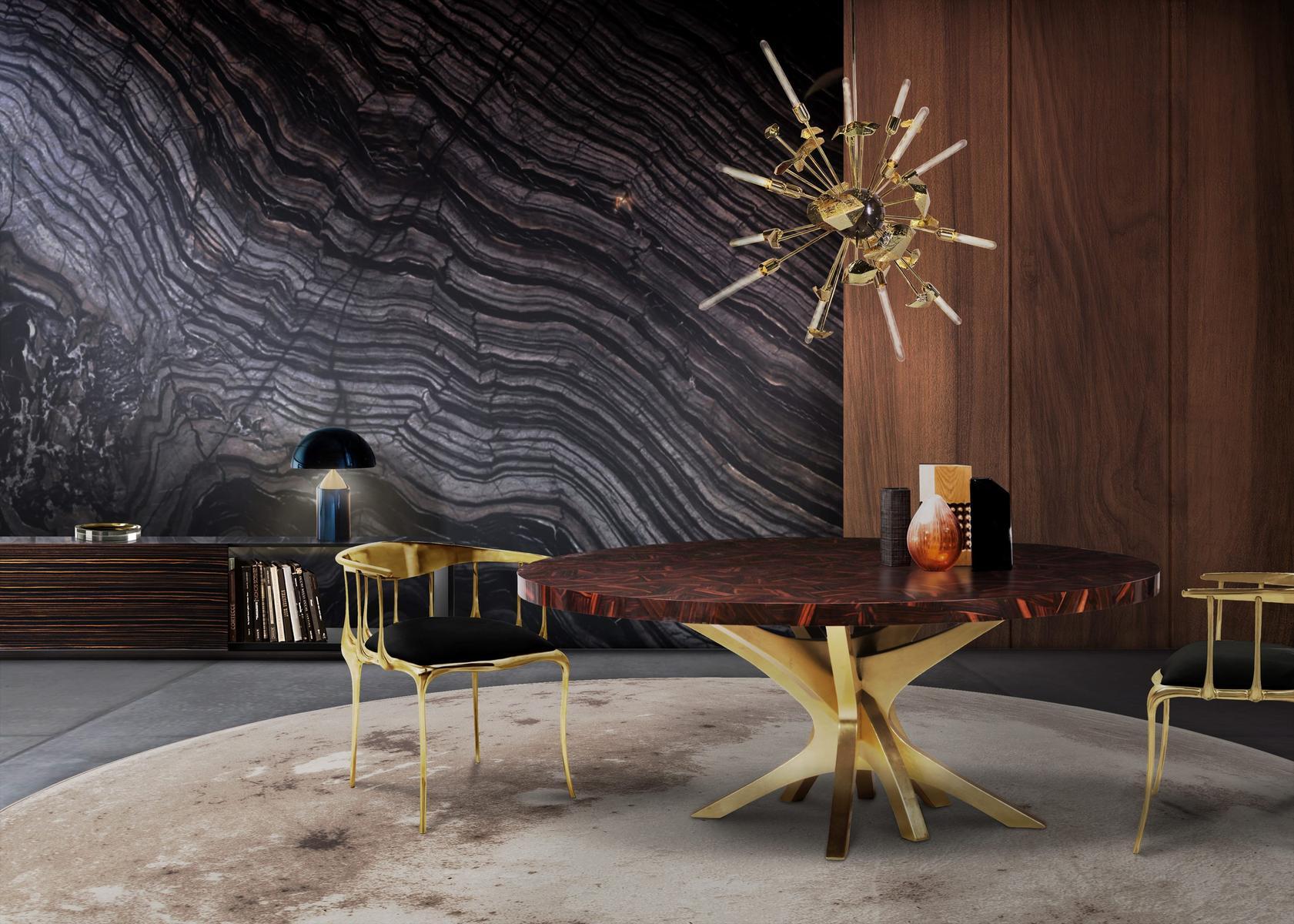 Brass pendant lamp | Supernova by Boca Do Lobo