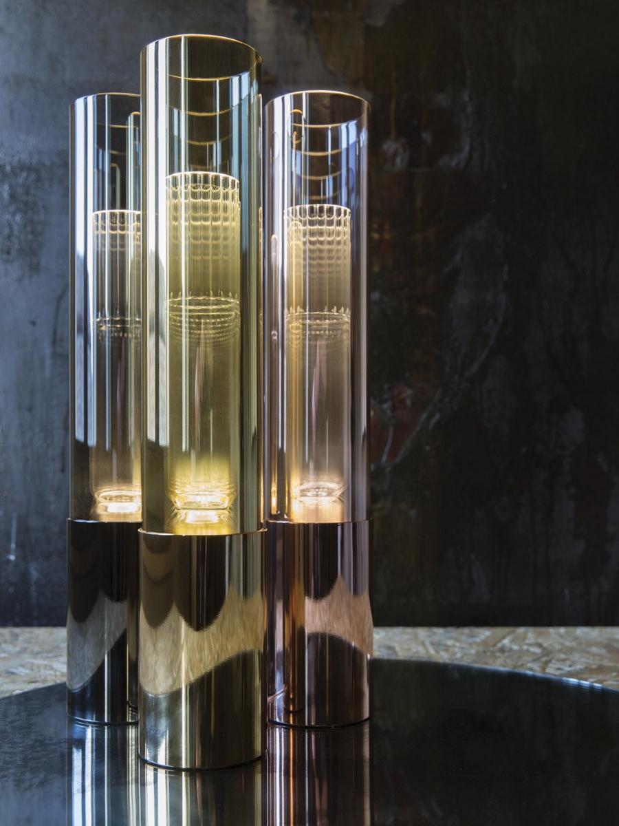 LED Borosilicate glass table lamp | Fairy T C by Leucos