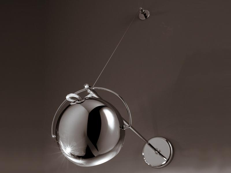 Direct light wall lamp | Beluga Steel by Fabbian