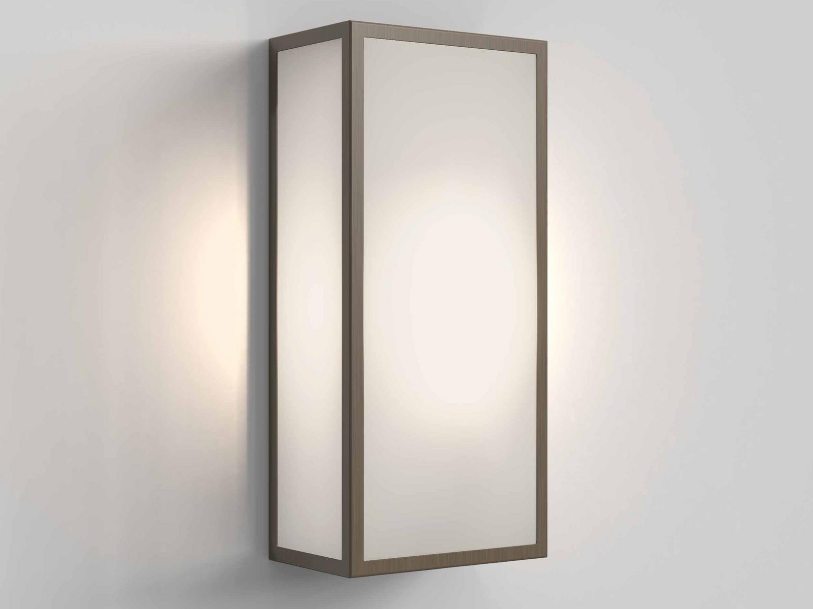 Glass and steel Outdoor wall Lamp with dimmer | Messina 160 Ii by Astro lighting