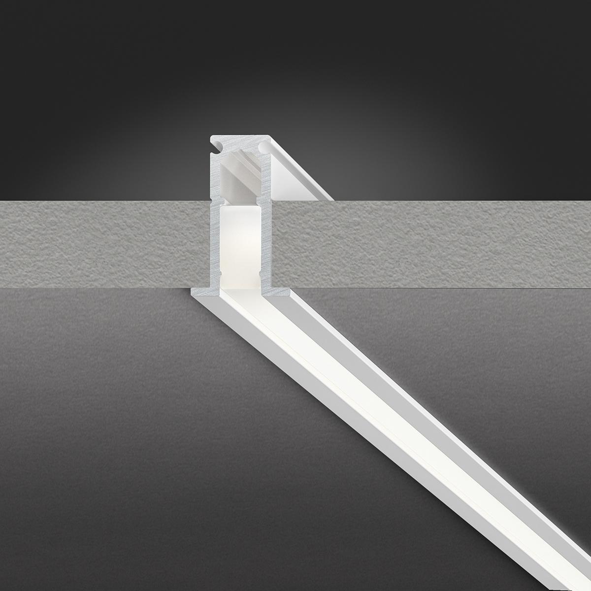 Extruded aluminium linear lighting profile | Kips by Panzeri