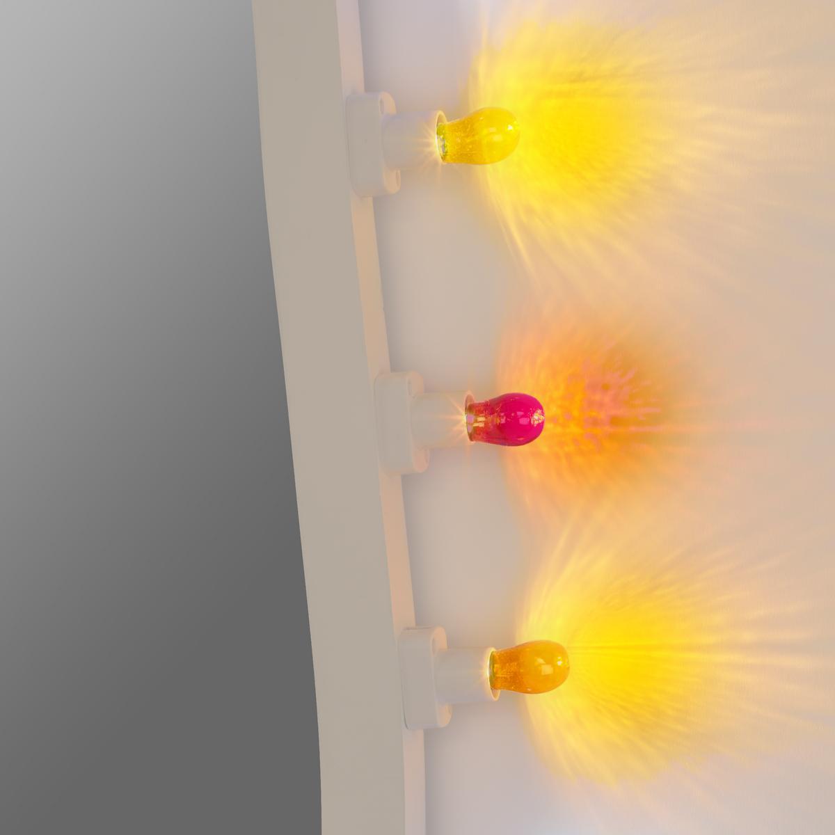 Wall-mounted mirror with integrated lighting | Luminaire Big by Seletti