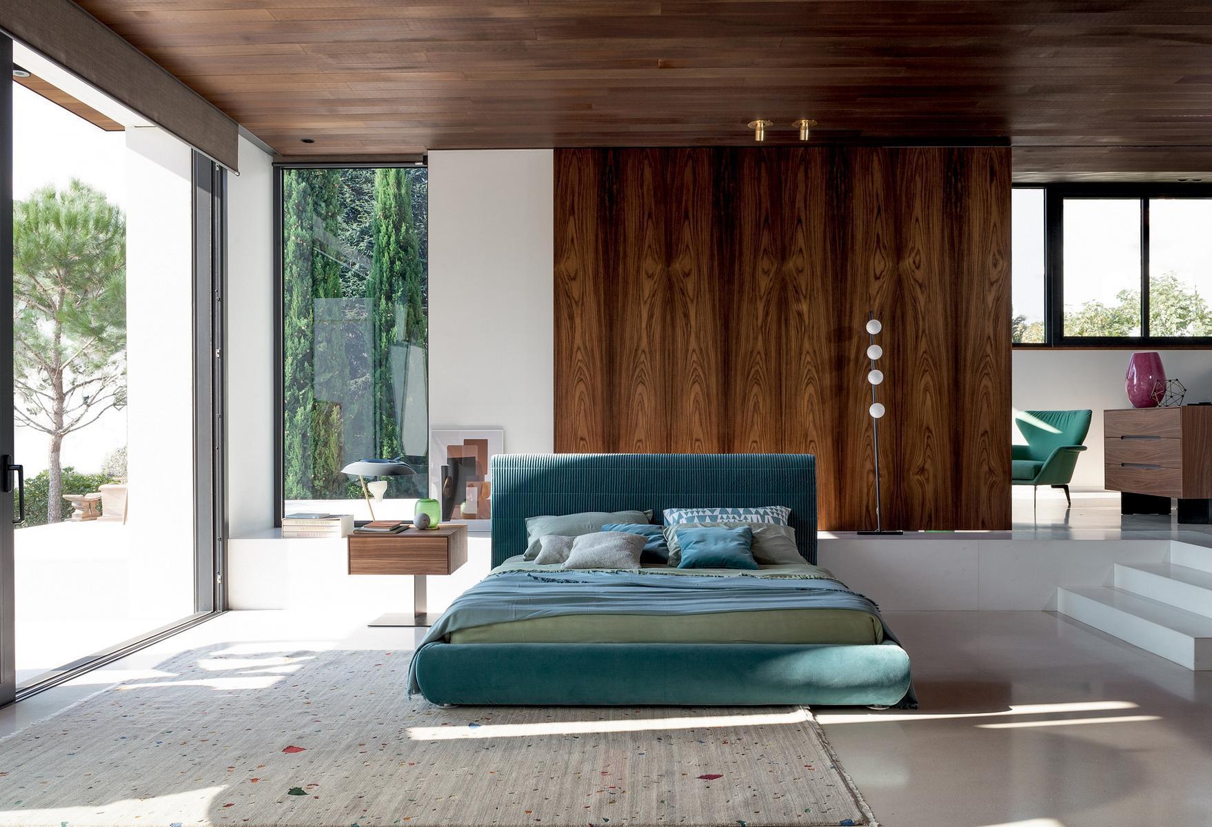 Upholstered double bed | Bloom by Bonaldo