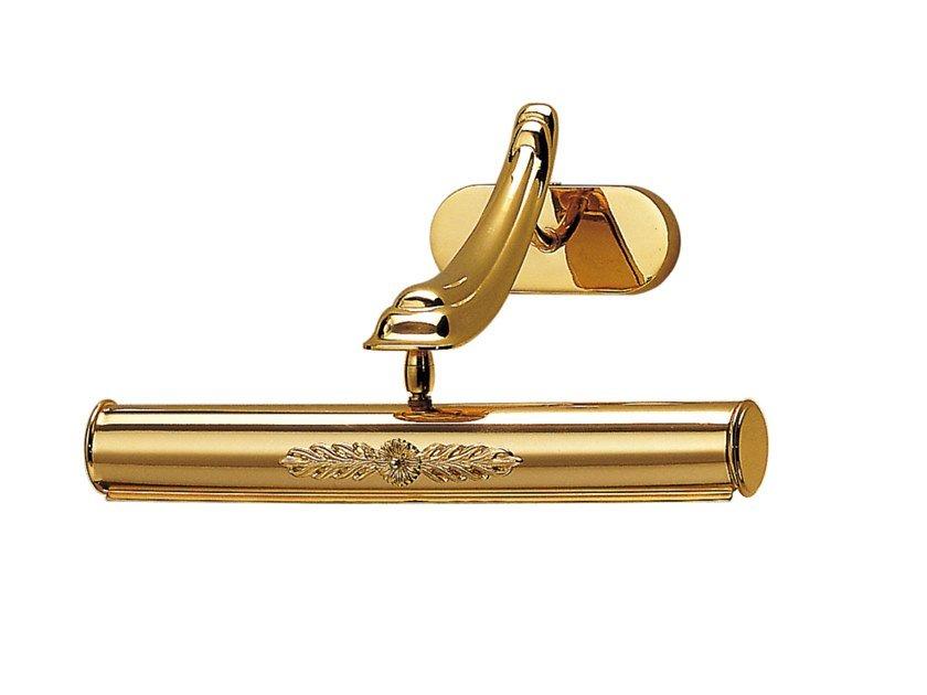 Gold plated finish picture light | Terry 3005/a2 by Possoni Illuminazione