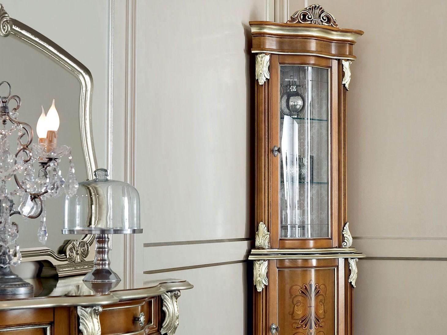 Wooden corner display cabinet | 13109 by Modenese Gastone