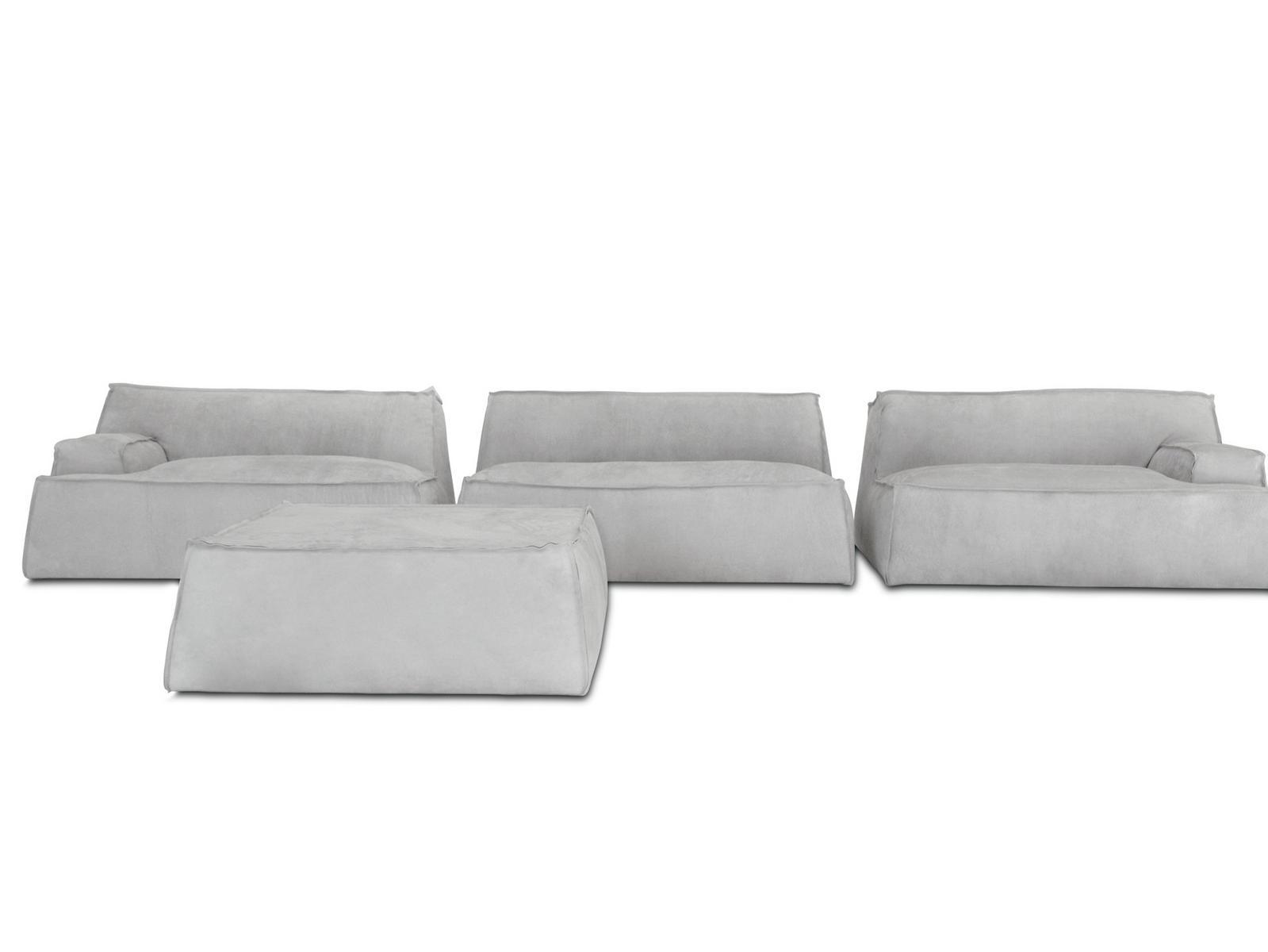 Sectional leather sofa | Damasco by Baxter