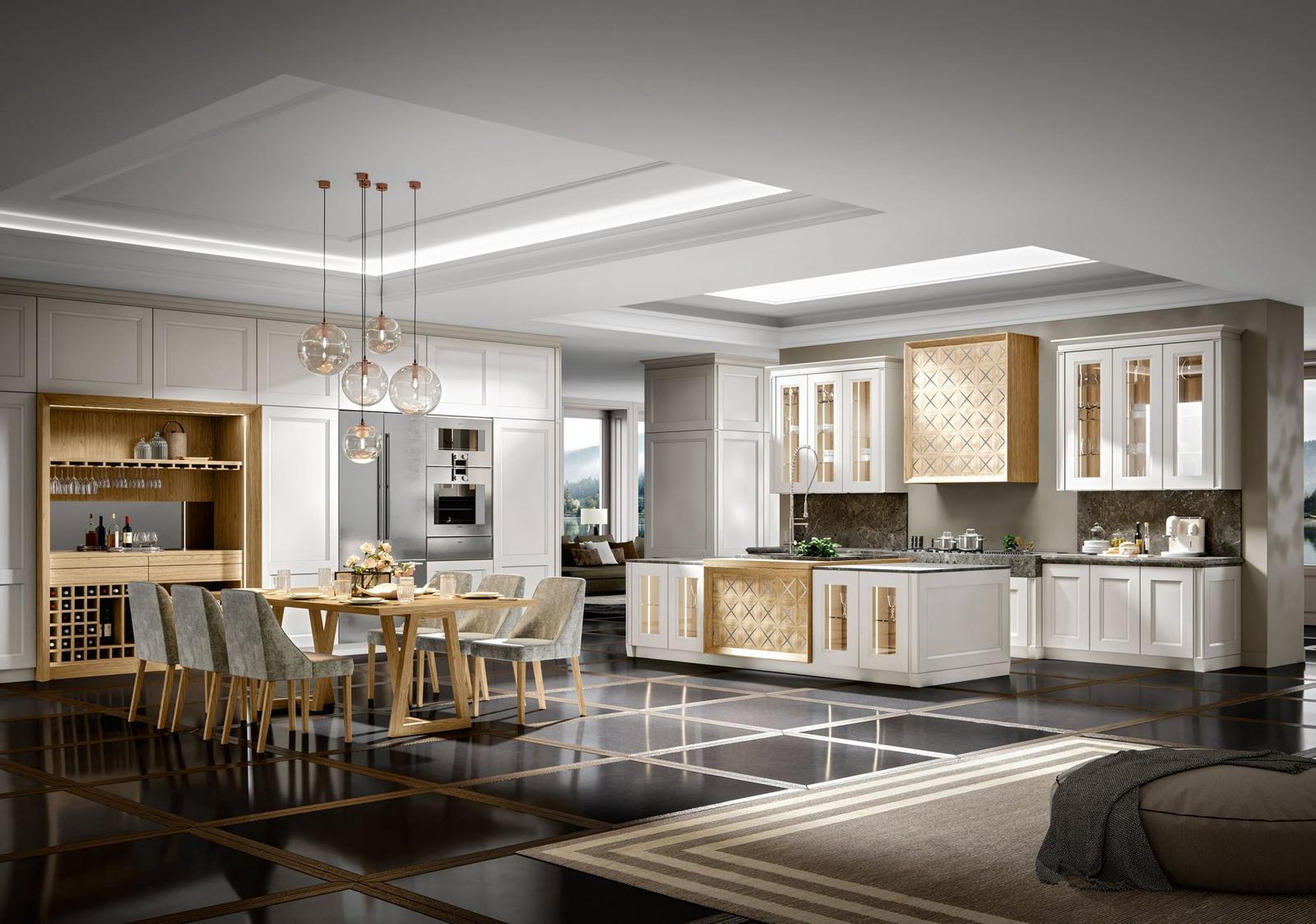 Kitchen with handles Old Line Contemporary