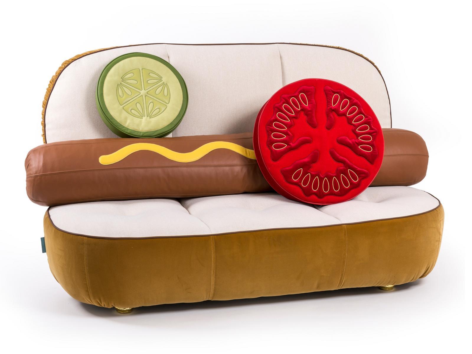 Fabric small sofa | Hot Dog Sofa by Seletti