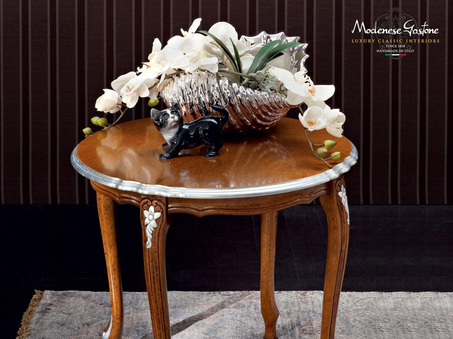 Low round solid wood coffee table | 12631 by Modenese Gastone