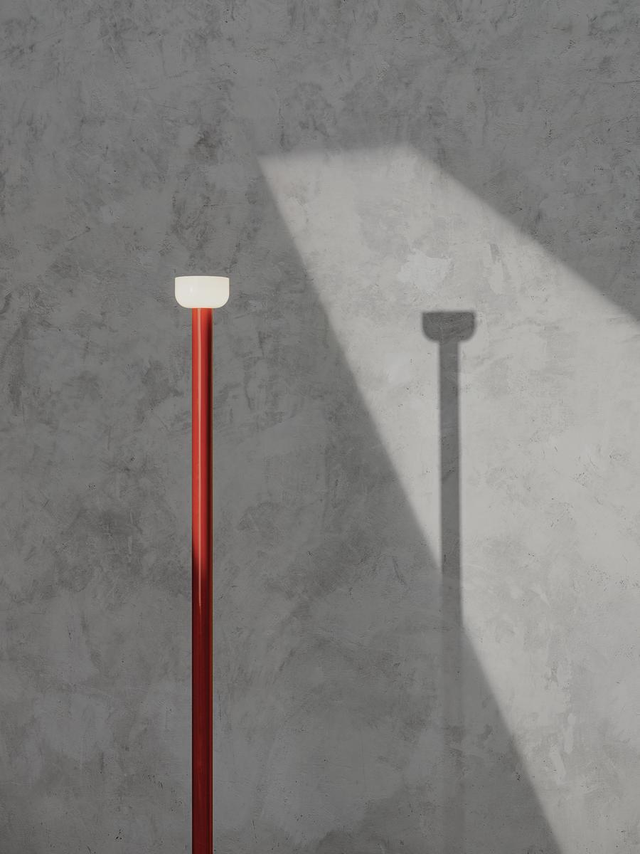 LED glass and aluminium floor lamp | Bellhop Floor by Flos