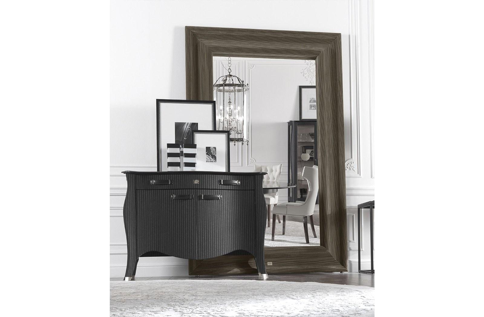 Freestanding framed wooden mirror | Byron by Gianfranco Ferre Home