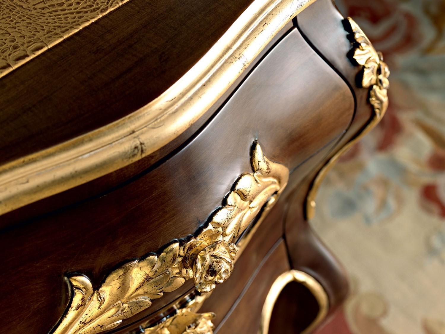 Solid wood writing desk with drawers | 11302 by Modenese Gastone