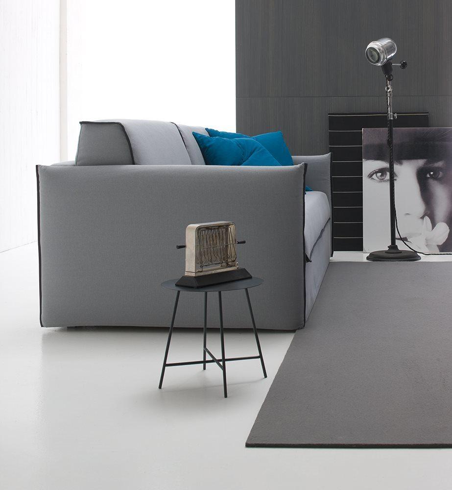 Sectional leather sofa | Space by Alberta Salotti