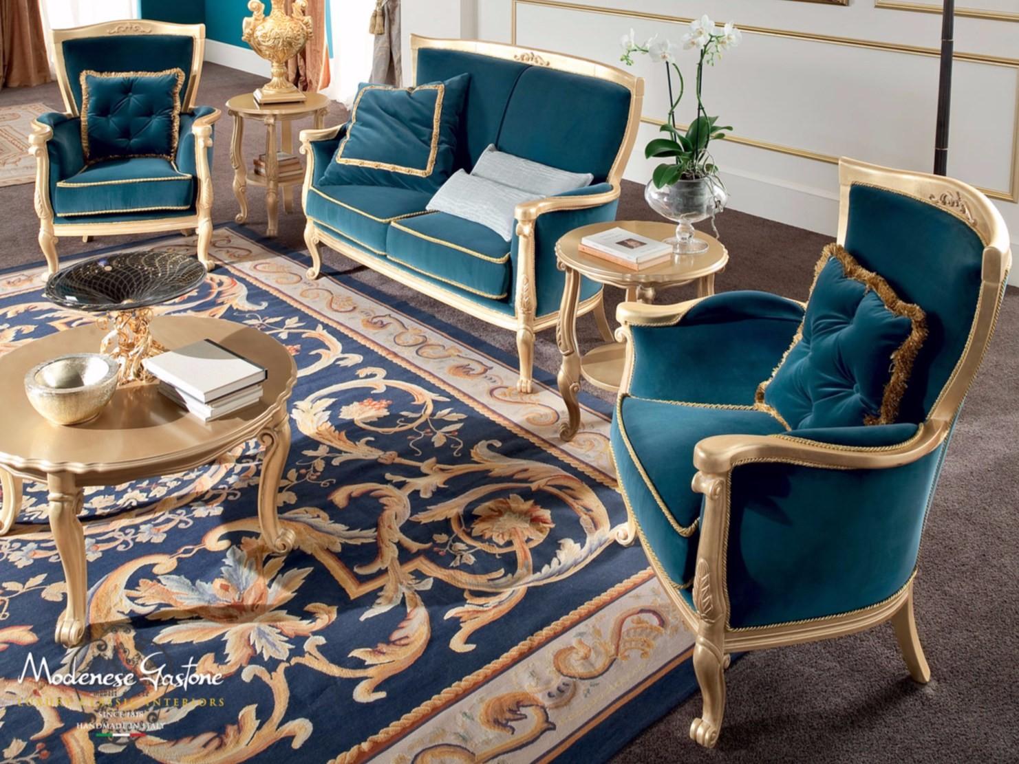 Low round coffee table for living room | 13647 by Modenese Gastone