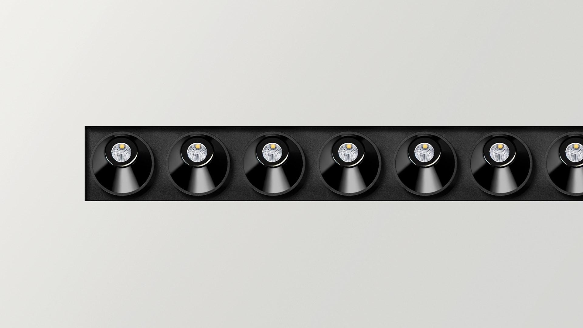 LED multiple recessed aluminium spotlight |  by Arkoslight