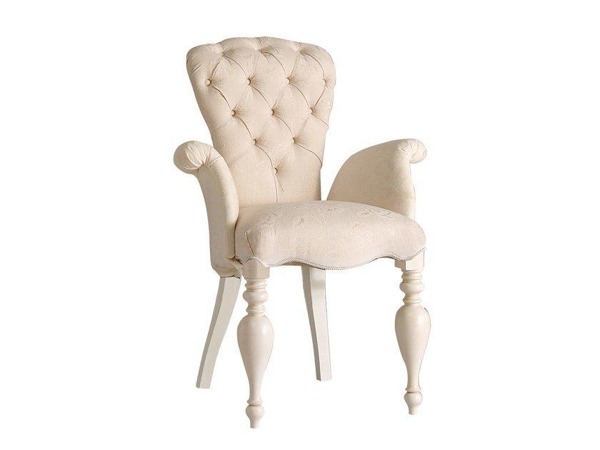 Tufted chair with armrests | Emma/cp by Volpi